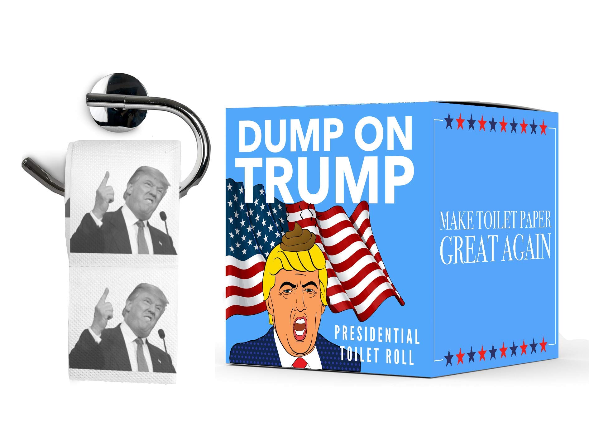 Donald Trump Toilet Paper - Novelty Loo Roll by Dump on Trump