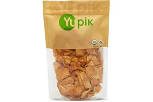 Yupik Organic Dried Mango, Diced, 450 g, Non-GMO, Vegan, Gluten-Free, Kosher, Tropical Dried Fruits, Thin Mango Slices Cut in