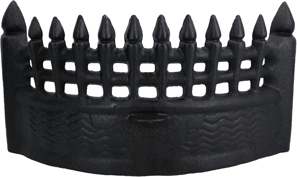 AB Tools 17 inch Fire Grate Front Cast Iron Log Coal Saver for 18 inch Fireplace