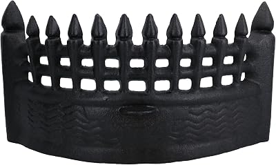 AB Tools 17 inch Fire Grate Front Cast Iron Log Coal Saver for 18 inch Fireplace