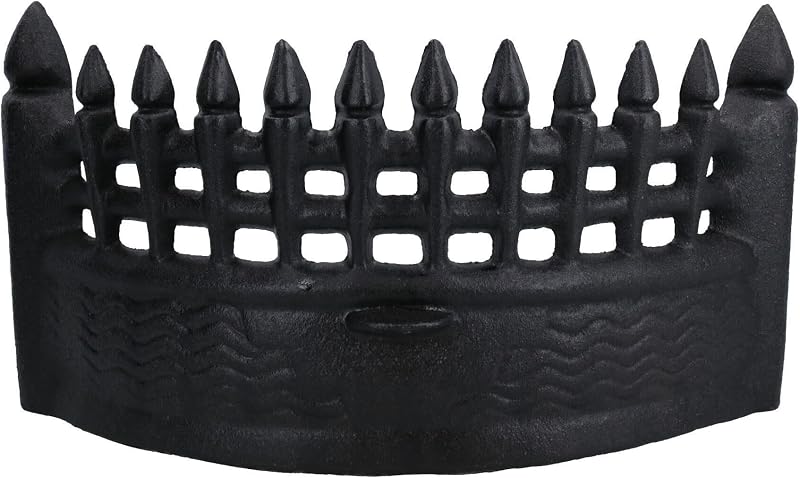 AB Tools 17 inch Fire Grate Front Cast Iron Log Coal Saver for 18 inch Fireplace