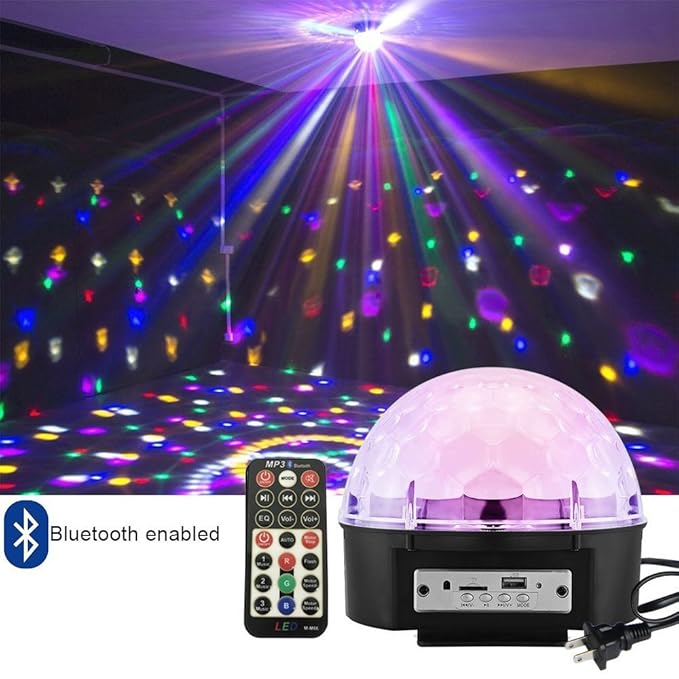 Intsun Disco Ball Strobe Light Party Lights 6 Color Sound