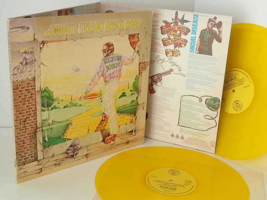 ELTON JOHN goodbye yellow brick road, trifold sleeve, yellow vinyl, DJE 29001 Amazon.de Musik ELTON JOHN goodbye yellow brick road, trifold sleeve, yellow vinyl, DJE 29001 Amazon.de Musik