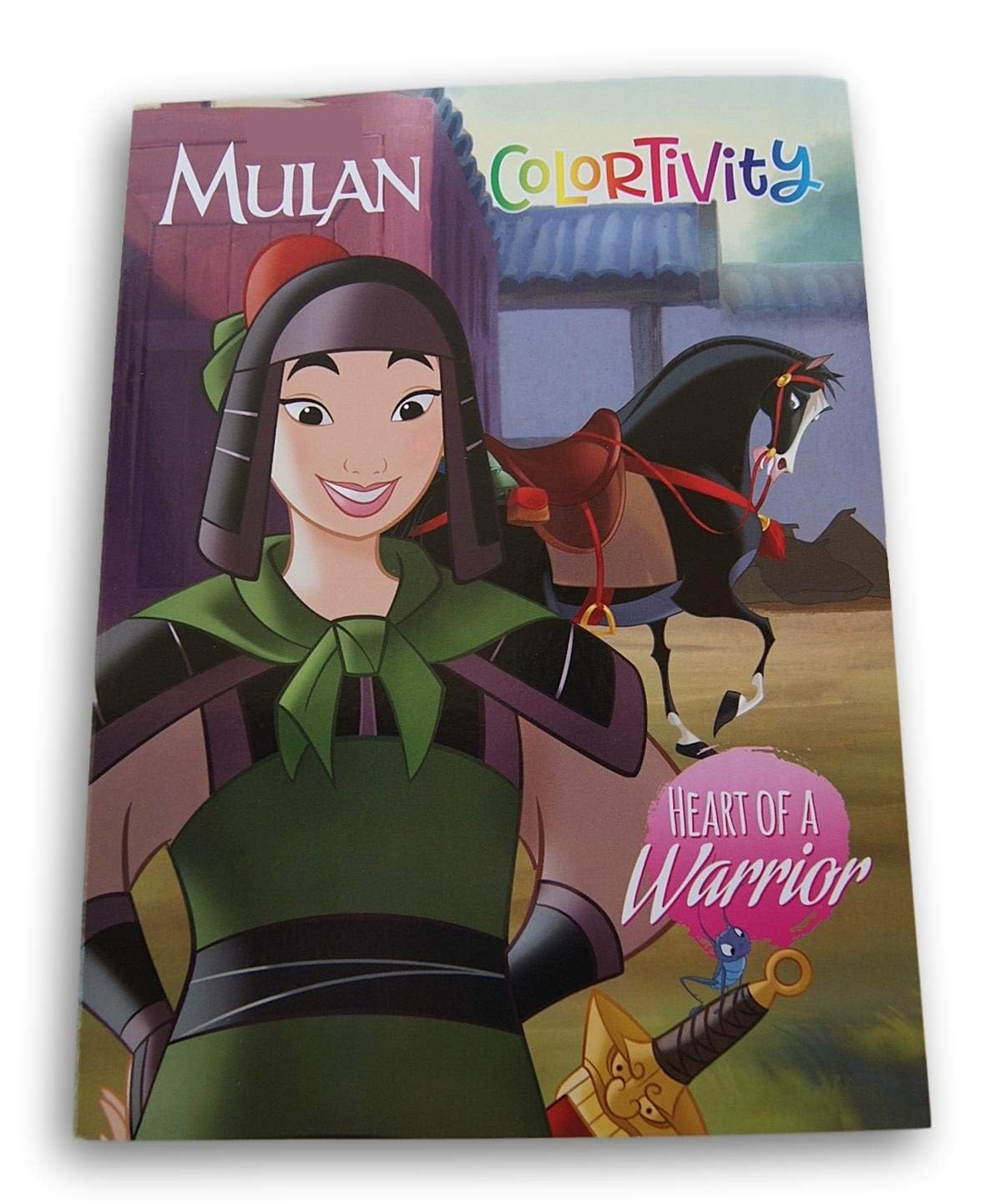 Photo 1 of Mulan Coloring Activity Book (Includes Coloring Pages, Maze, Puzzles, More) ''Heart of a Warrior'' - 64 Pages