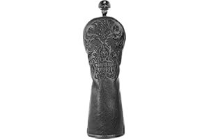 Craftsman Golf Skull Black Rescue Hybrids Headcover Cover Travel Protector