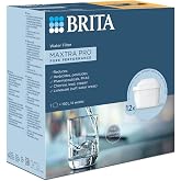 BRITA MAXTRA PRO Pure Performance Water Filter Cartridge - 12 Pack - Original BRITA Refill reducing impurities, Chlorine, PFAS, pesticides and limescale for tap Water with Better Taste