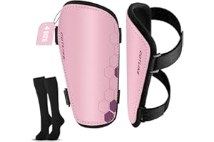 COTLIKE Soccer Shin Guards for Kids Youth Toddler, Shin Defender Shin Guards and Long Soccer Socks for Adults Boys Girls, Shin Pads & Sleeves Equipment - Football Gear for 3 5 4-6 7-9 10-12 Years Old Children