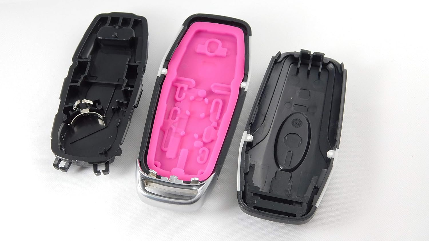 Automobile Locksmith Key Shell Case for Ford Edge Mondeo S-Max Mustang 3 Button Smart Remote Key, black - Image 5