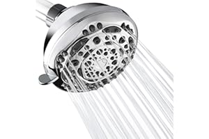 AMAZING FORCE High Pressure Shower Head with 7 Spray Shower Modes Fixed Shower Head