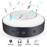 Baby Sound Machine, White Noise Machine for Sleeping Baby Adults Kids, Sound Machine and Baby Night Light with 24 Soothing Sounds, DIY Recording, Timer, Memory Function for Home, Travel, Office, Hotel