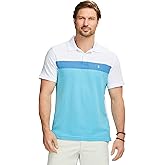 Izod Mens Advantage Performance Short Sleeve Stripe Polo Shirt