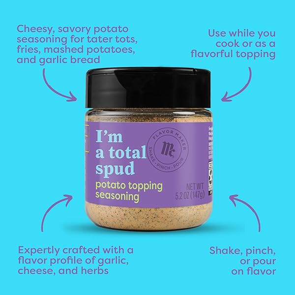 MCCORMICK POTATO TOPPING SEASONING, FLAVOR MAKER, 5.2 OZ