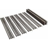 HO Scale Code 100 Straight Track Copper-Nickel Rail with Joiner (Straight Tracks-12PCS)