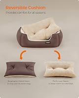 Feandrea Inner Dog Bed with Removable Reversible Cushion 60x50x20 cm view 5