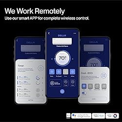 DELLA 36K BTU ODU 2 Dual Zone 12000 18000 BTU Wifi