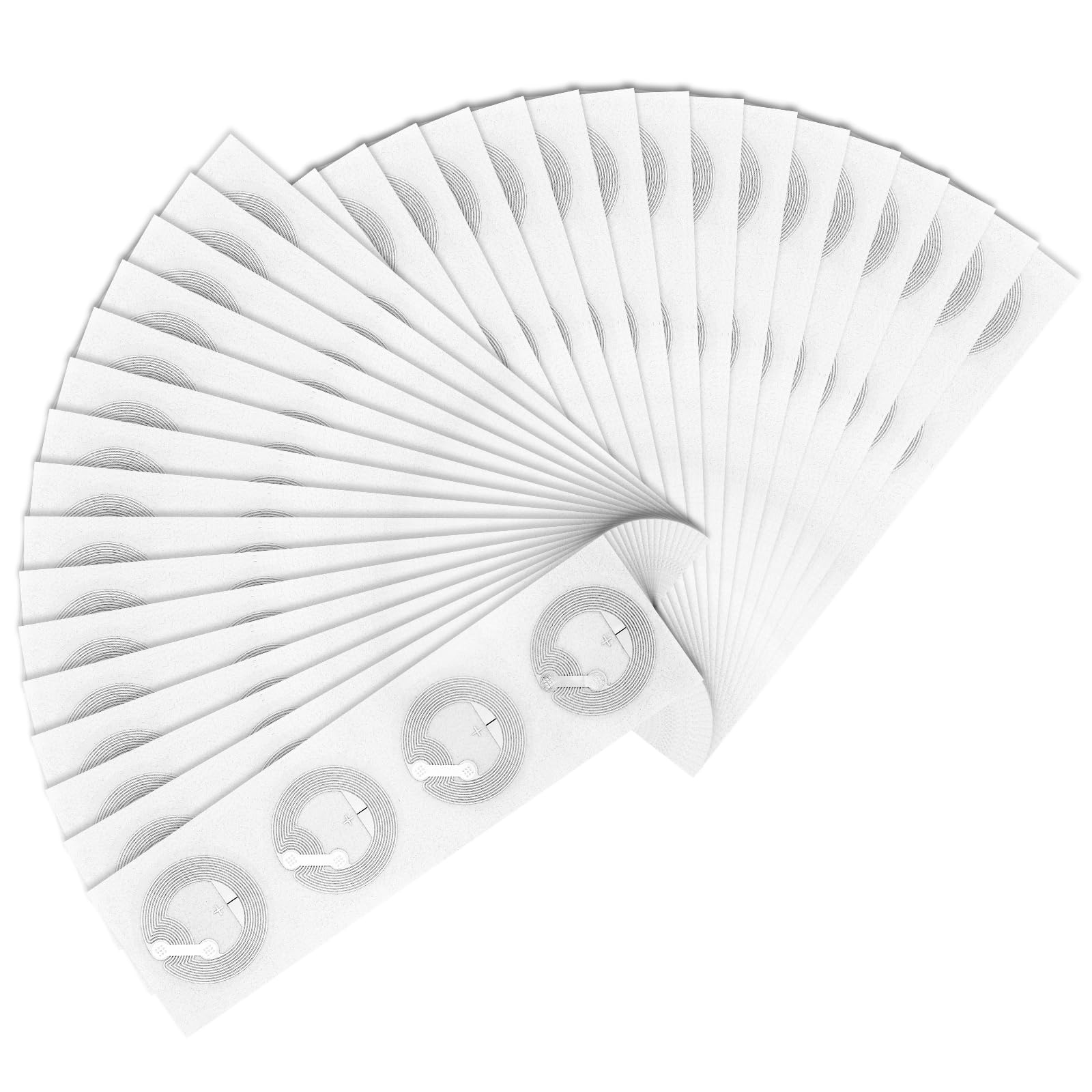 Photo 1 of 100pcs NFC Stickers Programmable Ntag215 NFC Tags Sticker 504 Bytes Memory Rewritable RFID Tags Sticker Adhesive RFID Labels