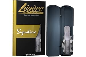 Légère Reeds - Soprano Saxophone Reed, Signature, Strength 3.50 (SSG3.50) - Premium Synthetic Woodwind Reed