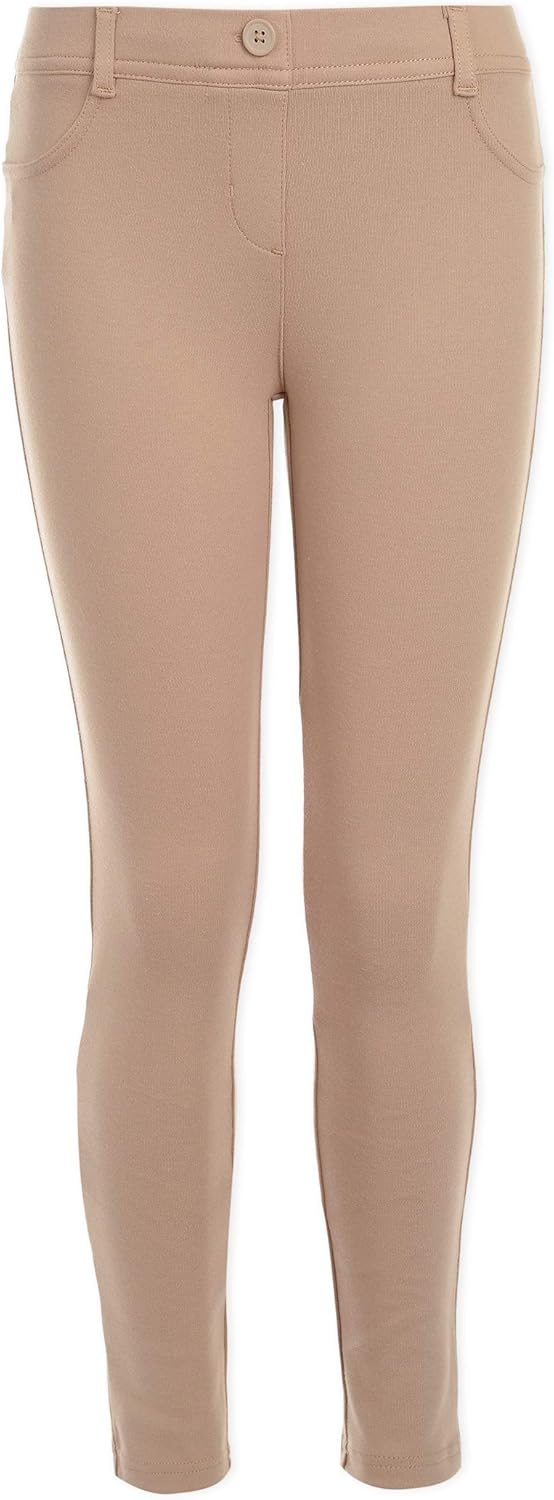 Nautica Girls' School Uniform Stretch Interlock Legging: Clothing