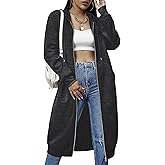 ELESOL Women Casual Zip up Fleece Hoodies Tunic Sweatshirt Long Hoodie Jacket S-XXXL