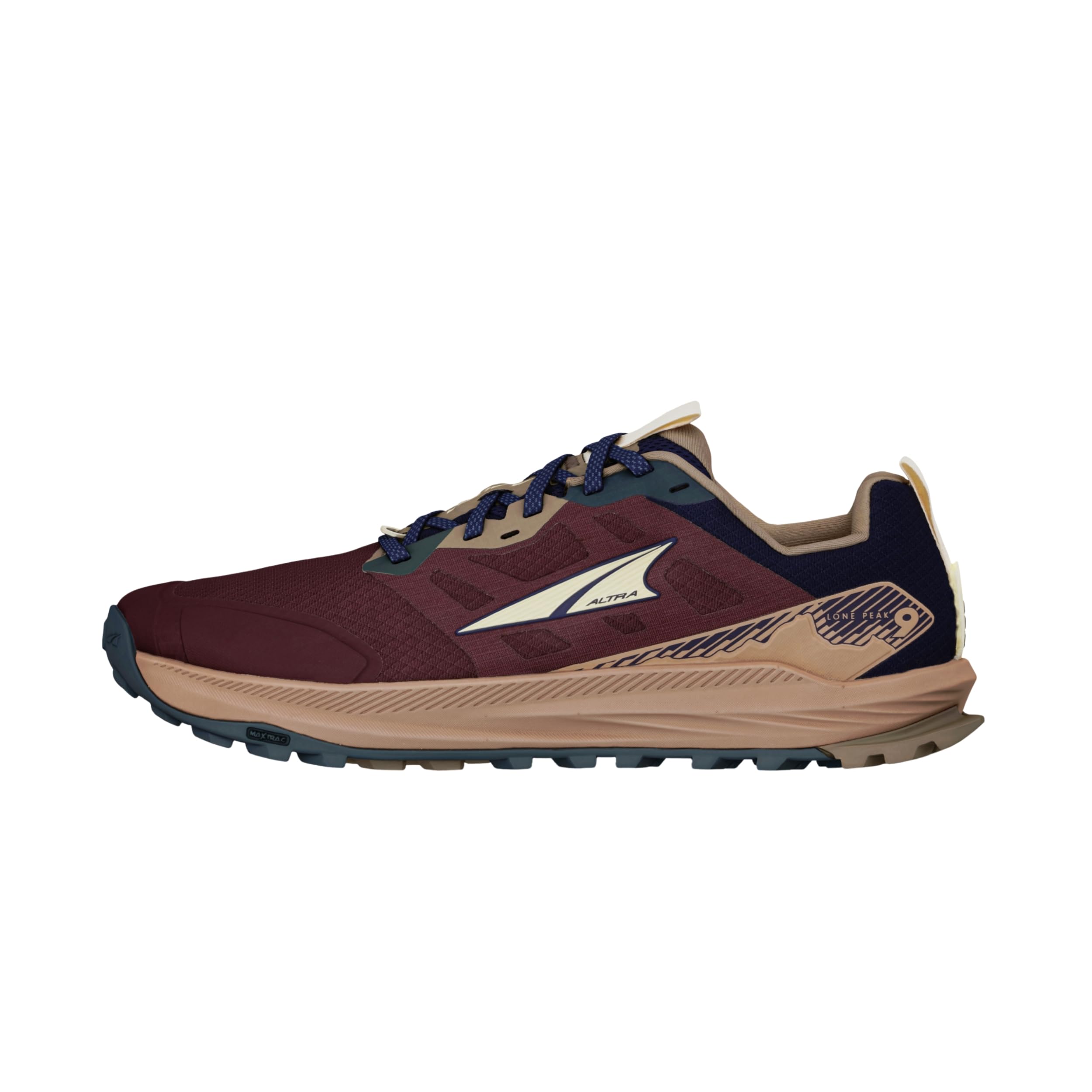 ALTRA Men's Lone Peak 9 Trail Running Shoe, Maroon, 12.5 Image