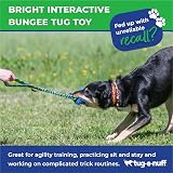 Tug-E-Nuff Bright Fauxtastic Durable Bungee Tug Toy for Dogs 22.5in view 2
