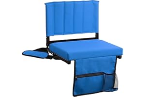 CB COZY BOX CozyBox (1PC) Stadium Seats with Back Support Bleacher Seats with Backrest Padded Cushion Foldable Stadium Chairs for Bleachers with Back Support