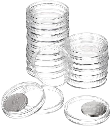 100 Capsules Pour Pièces De Collection - Diamètre 39 Mm, Transparentes, En Plastique Résistant Aux Rayures - 5