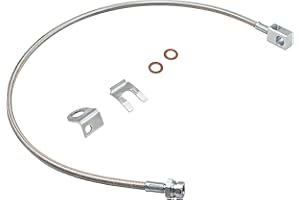 TYCOONWON 89703 Stainless Rear Brake Line 4-6'' Suspension Lift 25'' Compatible with 1984-2001 Jeep Cherokee XJ, 1987-2006 Jeep Wrangler TJ LJ YJ