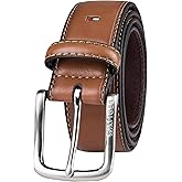 Tommy Hilfiger Men’s Casual Semi-Dress Belt - Versatile for Work or Weekend (Regular and Big & Tall Sizing)