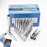 24PCS M14 x 1.5 Chrome Cone/Conical Bulge Seat