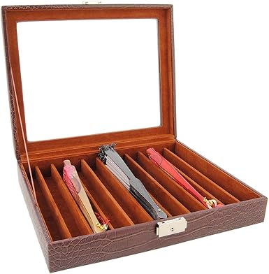 Caja para abanicos Talla: U Color: MARRON: Amazon.es: Ropa y accesorios