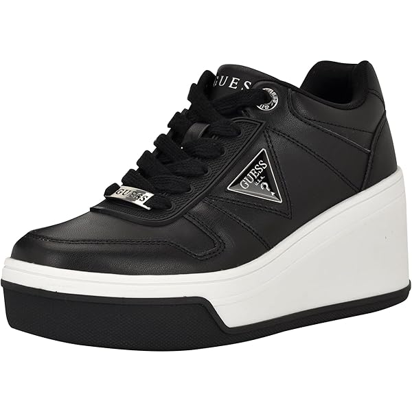 Amazon.com | Guess Women's Joezi Sneaker, Black 001, 5 | Fashion