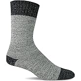 Sockwell Men's Marl Mixer Essential Comfort Crew Sock, Light Grey - M/L
