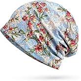 Glamorstar Floral Lace Beanie Hat Chemo Cap Stretch Slouchy Turban Headwear