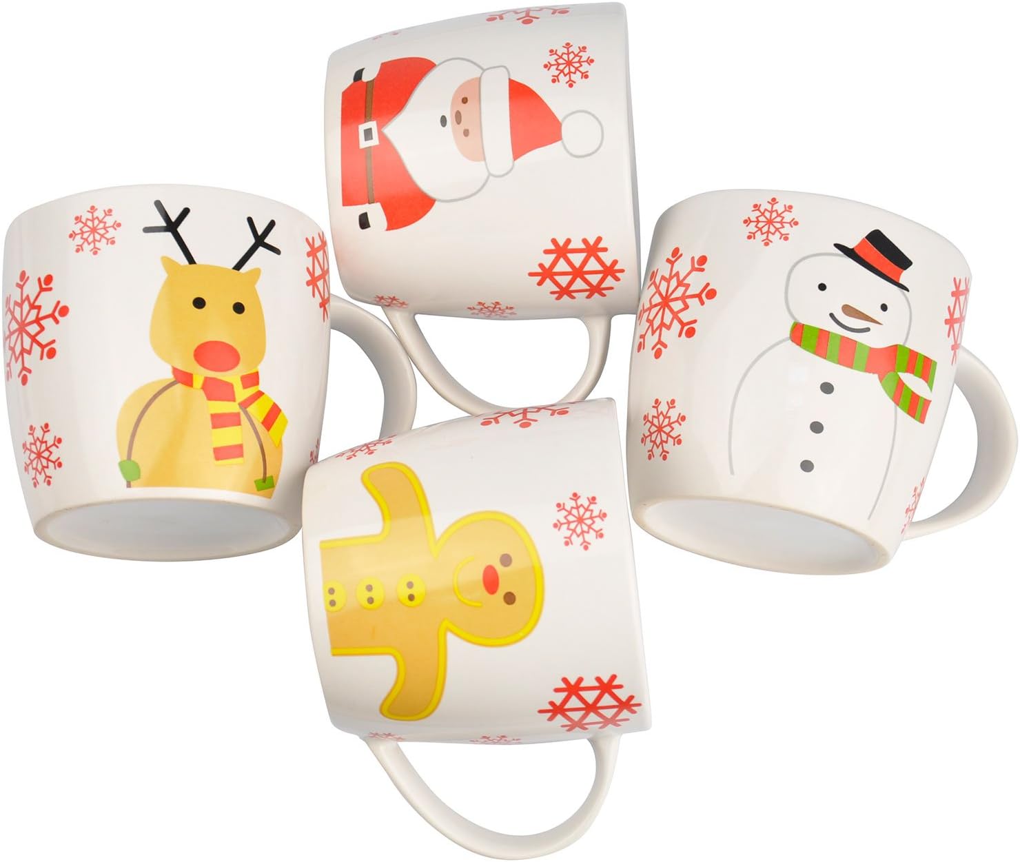 Puregadgets© Christmas Novelty Mug Set (Adult Size) with Snowman