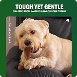 Bamboodles Dog Chew Toy Small Beef Flavour Durable Safe Daily Chew view 6