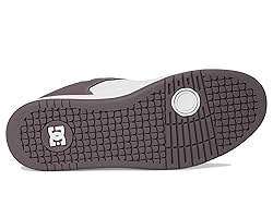 DC Men's Manteca 4 Skate Shoe, White/Plum, 7.5