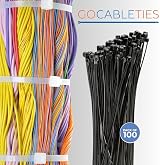 Gocableties Black Cable Ties 300mm x 3.6mm Pack of 100 Nylon Zip Ties view 4