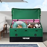 VEVOR 230 Gallon Outdoor Storage Box Deck Garden Poolside Waterproof Green Black view 2