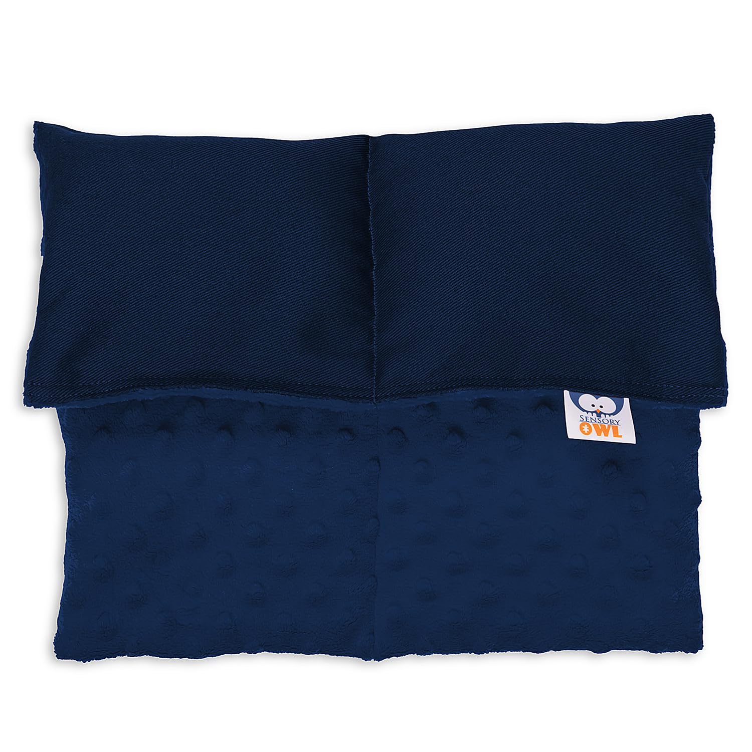 Sensory Owl Weighted Lap Pad With Soft Plushy Side Sensory Pillow For Children And Adults To Relive Stress Anxiety Self-Calming Relaxing 30 x 40 cm 4kg Navy — image 1