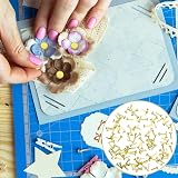 Rowwait 100Pcs Gold Split Pins Scrapbooking Brads 0.8cm x 1.7cm Paper Fasteners view 6