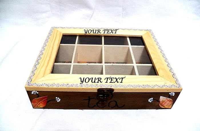 Tea-Aufbewahrungsbehälter, Küchen Box, Holz Tee Box, Teebeutel-Box