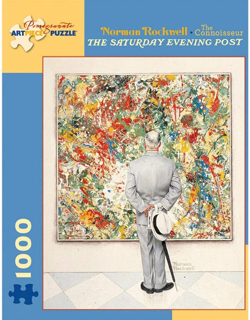 HIGQ IQ Norman Rockwell Connoisseurs Jigsaw Puzzle, 1000 Pieces Boxed Photography Toys Game Art Painting, Perfect Cut & Fit, Adults & Kids Stress Reliever Puzzle 49