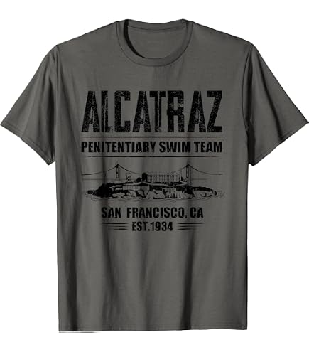 Amazon.com: Alcatraz Swim Team, Funny T-Shirt T-Shirt : Clothing