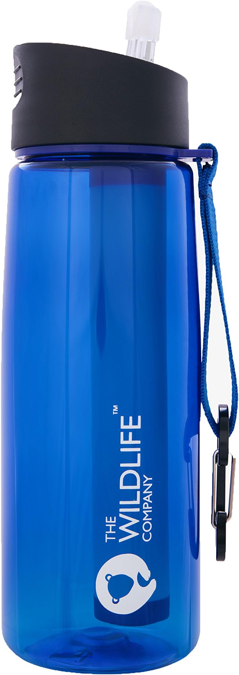 The Wildlife Company Water Purifier Bottle with Integrated Purifier Straw (650ml)
