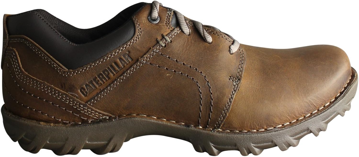Caterpillar CAT Emerge Mens Guys Dark Beige Brown Tan Smart Casual