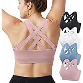 FITTIN Adjustable Sports Bras for Women: High Support Impact Padded Full Coverage Bra for Workout Gym - for C-DDD Large Bust