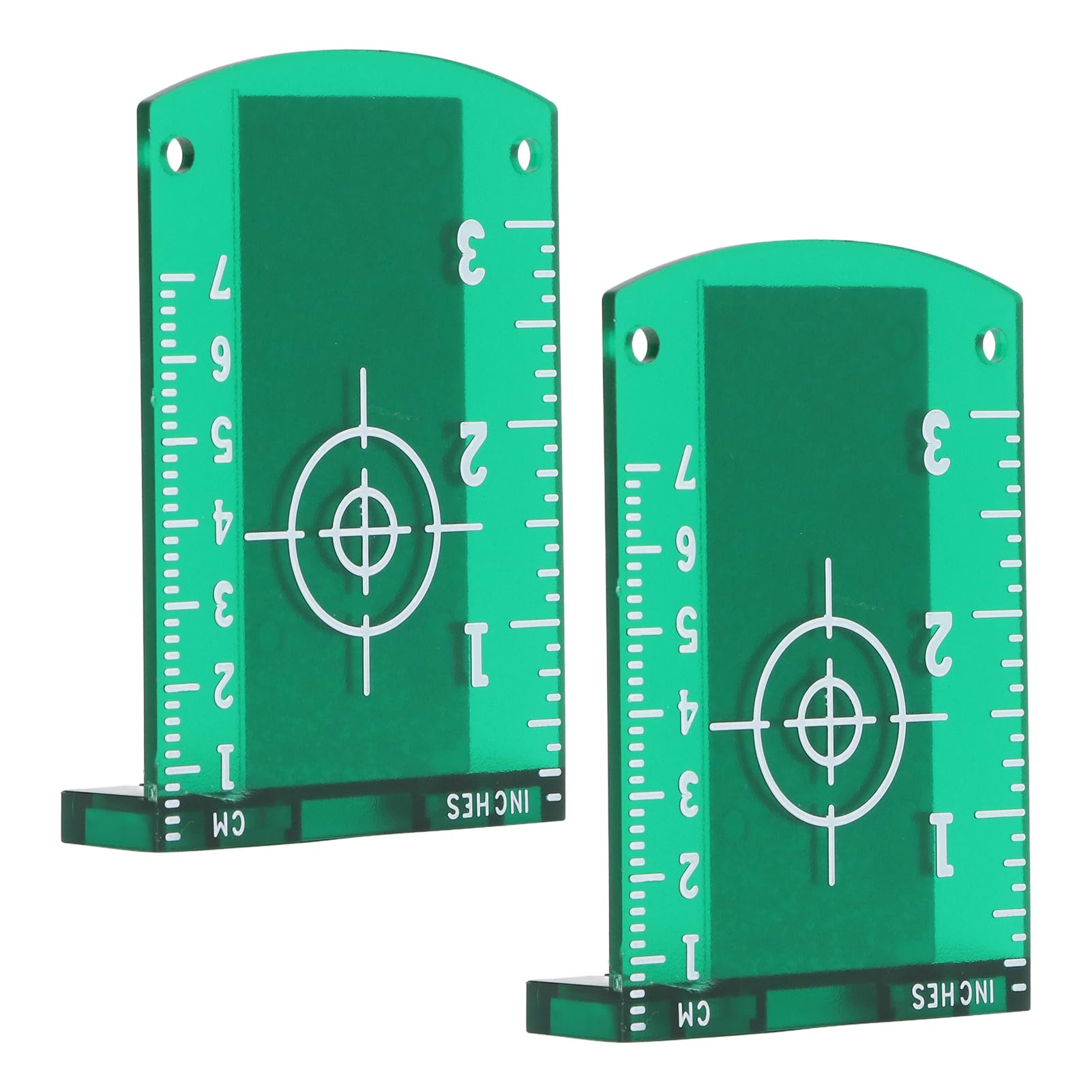Laser Targets, 2 Pack Magnetic Floor Laser Targets Card Plate ABS Laser Target Plate for Green Beam Applications