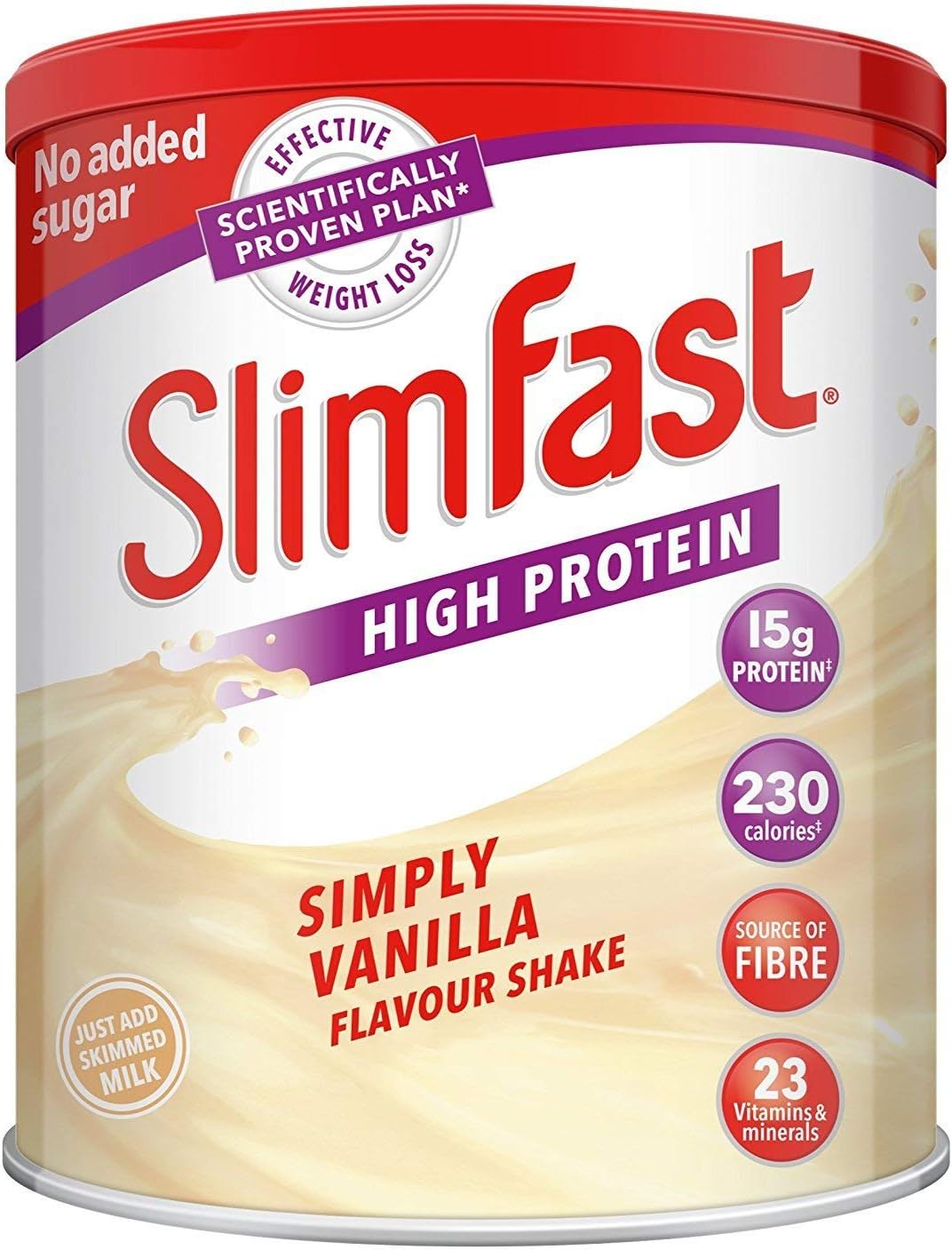 SlimFast Simply Vanilla Shake Powder 438g