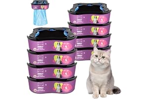 KINGLY Premium Cat Litter Refill Bags |Jumbo 28FT 8-Pack | Lasts Up to 32 Months | 8 Cartridges for Superior Odor Control